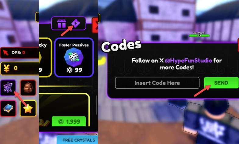 cách nhập code anime kingdom simulator