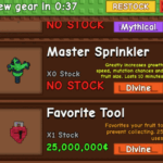 Favorite Tool trong Grow a Garden